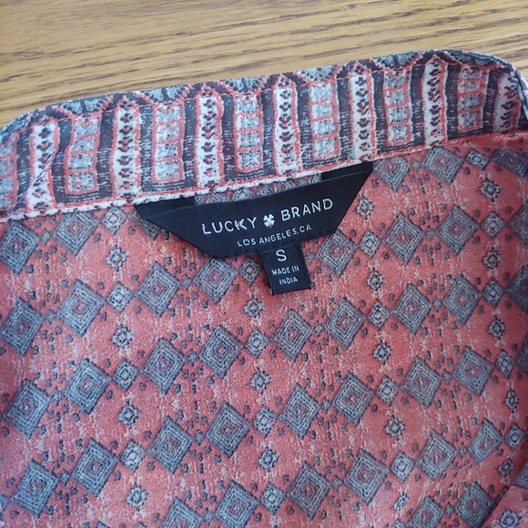 NWOT Lucky Brand Peasant Top - Picture 4 of 7